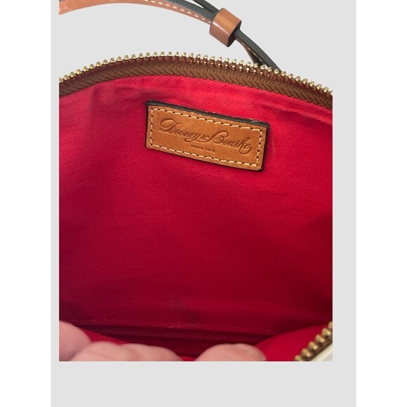 Dooney & Bourke Florentine Foldover Zip Crossbody Purse White Leather EUC - Picture 6 of 8